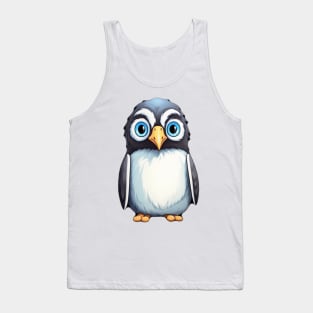 Cute Cartoon Penguin Design: Playful and Adorable Artwork Tank Top